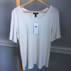 Eileen Fisher Silk Jersey Box Top Tee